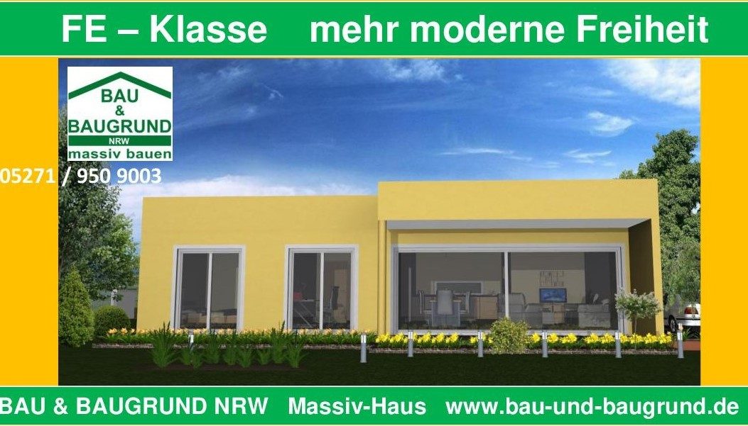 Bungalow Flachdach 99 von Bau & Baugrund NRW