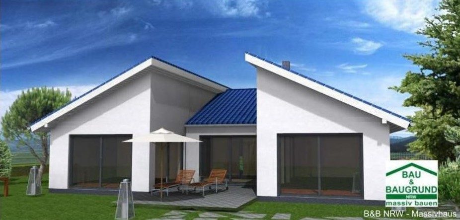 Bungalow mit Satteldach von Bau & Baugrund NRW
